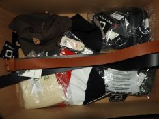 *Box of Four Designer Hats, Two Levi Bags and Two