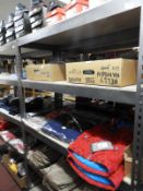 *Bay of Boltless Metal Shelving in Gray Hammered F