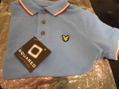Lyle & Scott Junior Polo Shirt (Blue) Size: 6-7 Ye
