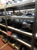 *Bay of Boltless Metal Shelving in Gray Hammered F