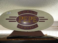 *Illuminated Pepe Sign