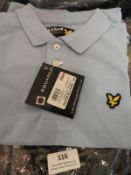 Lyle & Scott Junior Polo Shirt (Pale Blue) Size: 8