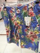 *Schott Hawaiian Style Shorts Size: 30