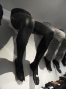 *Pair of Wall Mounted Display Legs with Brushed St