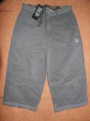 *Fred Perry Lightweight Trousers Size: Small