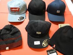 *Four Levi Caps and Two Levi Beanie Hats