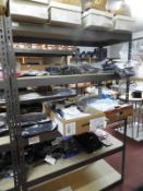 *Bay of Boltless Metal Shelving in Gray Hammered F