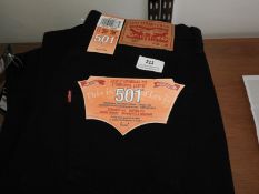 *Levi 501 Denim Jeans (Black) Size: 31/30
