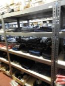 *Bay of Boltless Metal Shelving in Gray Hammered F