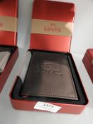 *Levi Brown Leather Wallet