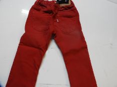Levi Denim Jeans (Dark Red) Size: 18 Months