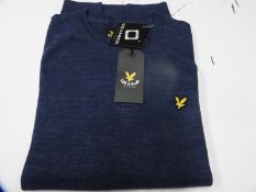 *Lyle & Scott Blue Knitwear Jumper Size: XXL