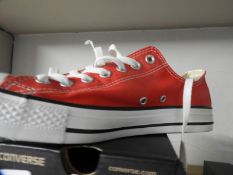 *Pair of Red Converse Shoes Size: 42.5