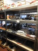 *Bay of Boltless Metal Shelving in Gray Hammered F