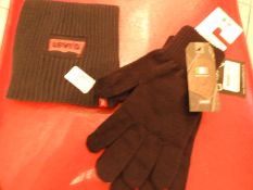 Pair of Levi Gloves and a Levi Scarf