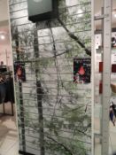 *Wall Mount T-Slot Board with Perspex Shelves