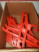 *Box Containing Vintage Levi Plastic Coat Hangers