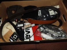 *Box of Four Designer Hats, Two Levi Bags and Two