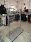 *Brushed Aluminium & Frosted Glass Central Garment