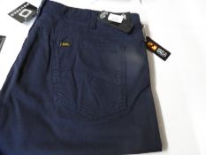 *Lois Chino Style Trousers (Blue) Size: 38/30