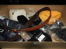 *Six Assorted Designer Hats, and Two Levi Leather