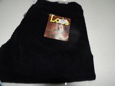 *Lois Dallas Jumbo Cords (Navy Blue) Size: 36/32
