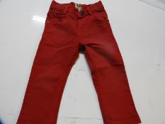 Levi Denim Jeans (Dark Red) Size: 24 Months