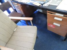 *Double Pedestal Desk and Executive Highback Chair
