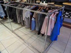 *Chrome Tube & Clip Garment Rail