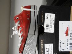 *Pair of Red Converse Shoes Size: 42.5