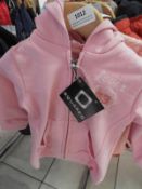 Levi Zip Up Hooded Top Size: 12 Months