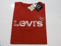 Levi's Childs T-Shirt with Logo (Red) Size: 14 Yea