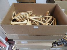 *Three Boxes of Children's Wooden Coat Hangers