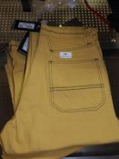 *Caio Collection Yellow Denim Jeans Size: 30/34
