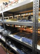 *Bay of Boltless Metal Shelving in Gray Hammered F