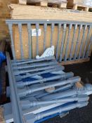 Section of Pine Banister Railing with Six Spindles