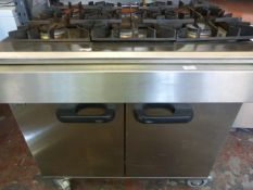 LIcat Six Ring LPG Gas Oven on Wheels 36