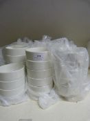 Fifty Eight White Stacking Sugar Bowls