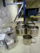 6 Small Sugar Bowls and 12 Individual Cream Jugs