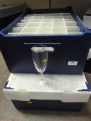 Two Boxes of 35 Small Champagne Flutes