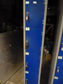 Four Compartment Metal Locker