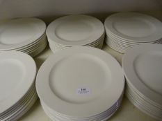 Sixty White Dinner Plates