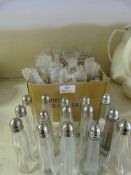 Thirty Nine Glass Salt & Pepper Pots