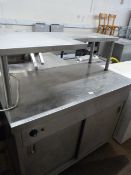 Hot Cupboard with Attached Shelf Unit