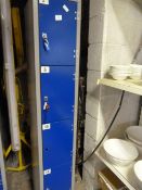 Four Compartment Metal Locker