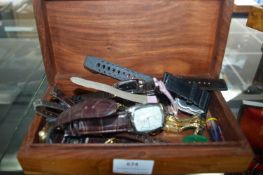 Box Containing a Quantity of Wristwatches