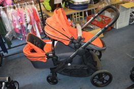 *iCandy Tandem Pram (Orange & Black)