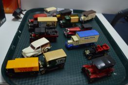 Tray Lot of Diecast Vintage Vehicles Days Gone By