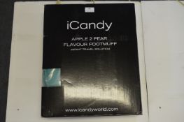 *iCandy Apple to Pear Footmuff (Aqua)
