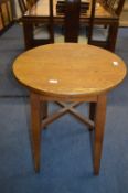Old Oak Circular Topped Pub Table